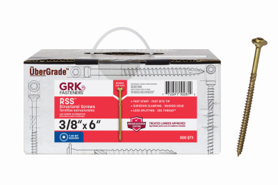 GRK RSS 3/8" x 6" Screws 300-Ct.