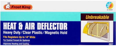 Heat & AC Deflector, Magnetic, Heavy-Duty, 10 to-14 In.