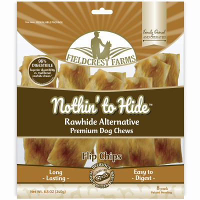 Nothin' to Hide Flip Chip Dog Chew Treats, Peanut Butter, 8-Pk.