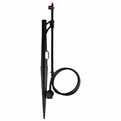 Adjustable Flow Bubbler Assembly, Full-Circle Pattern, 8 Stream, 1/4 in. Clamp N Pierce Inlet, Riser, 13 in. Stake