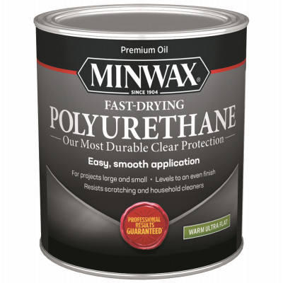 Ultra Flat Polyurethane, Clear, Qt.