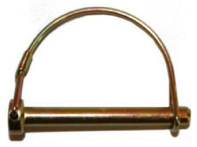 Wirelock Pin, Round, Yellow Zinc Plated, 3/8 x 2-1/4-In., 2-Pk.