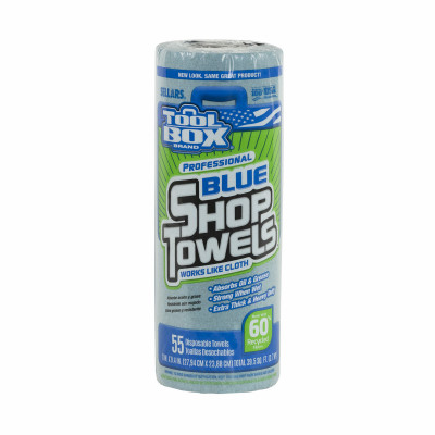Blue Shop Towels, 55-Ct. Roll