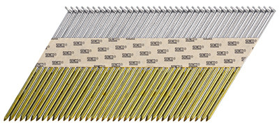 Collated Framing Nails, 30 Degree, Bright Finish, .131 x 3-1/2 In., 2,500-Ct.
