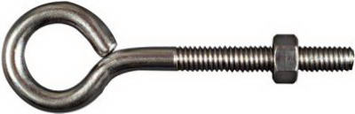 Eye Bolts, Stainless Steel, 5/16 x 4 In.