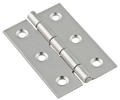 Broad Hinge, Nickel, 2 x 1-3/8 In., 2-Pk.