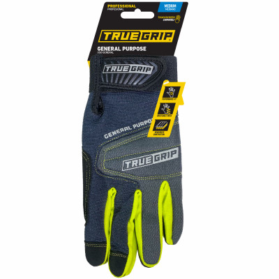 General Purpose Work Gloves, Touchscreen Compatible, Blue, Medium