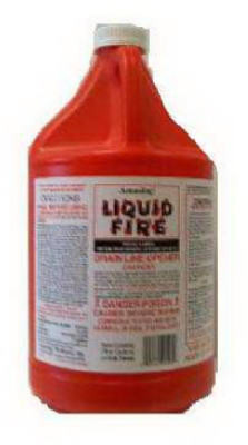 Liquid Fire Drain Line Opener, 1-Gal. (4 pieces)