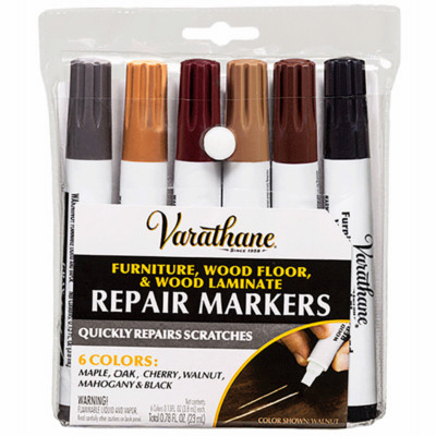 Stain Markers Wood Repair, 6-Pk.
