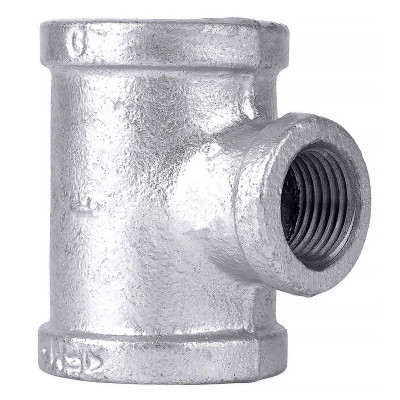 1 x 1 x 1/2 In. Galvanized Pipe Reducing Tee