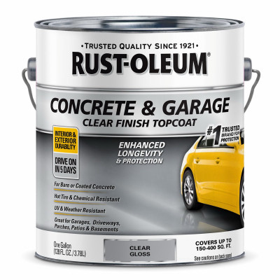 Protective Coating Over Bare Concrete, Clear Gloss, Gallon (2 pieces)