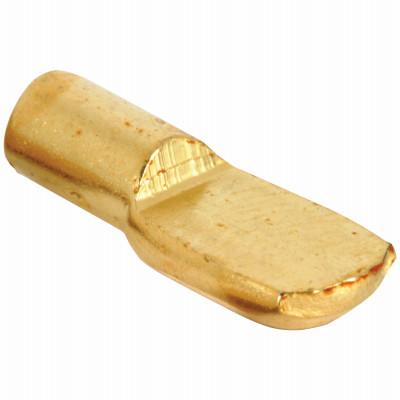 20-Lb. Shelf Support Pegs, Brass-Plated Steel, 3/4 x 1/4 In., 8-Pk. (6 pieces)