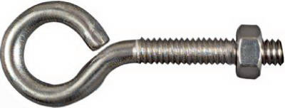Eye Bolts, Stainless Steel, 1/4 x 2-1/2 In.