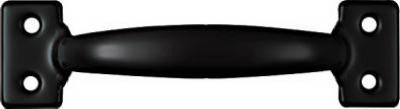 Door/Drawer Cabinet Pull, Satin Black, 6-1/2 In.