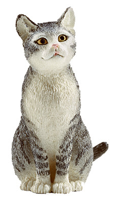 Sitting Cat Toy Animal Figure, Ages 3 & Up (5 pieces)