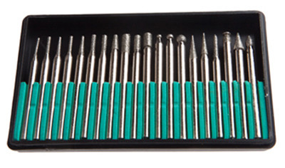 20-Pc. Diamond Point Drill Bit Set, For Glass, Ceramic, Metal