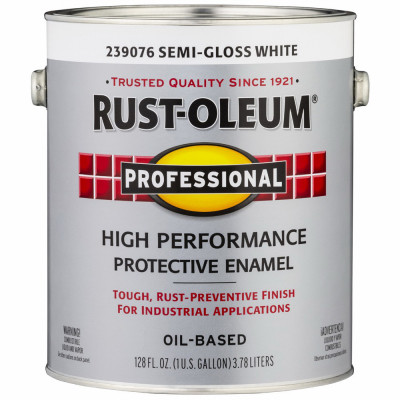Professional Enamel Coating, Semi-Gloss White, 1-Gallon (2 pieces)