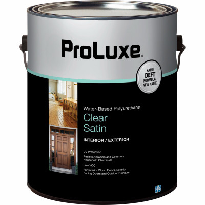 Water-Based Polyurethane, Clear Satin, 1 Gallon