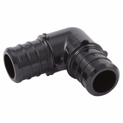 Poly Pex Pipe Elbow, Alloy Barb, 3/4 In., 5-Pk.