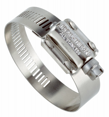 Heavy-Duty Hose Clamp, Stainless Steel, 4 to 6-1/8 In.