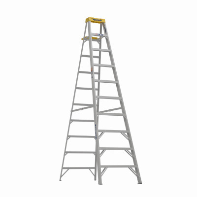 Werner 10 Ft. Aluminum Step Ladder with 300 Lb. Load Capacity Type IA Ladder Rating