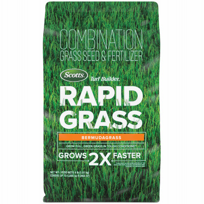 Turf Builder Rapid Grass Seed Bermudagrass, 4 Lbs., Covers 5,000 Sq. Ft.