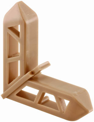 Screen Frame Corner, Bronze Plastic, 3/4 x 7/16 In., 20-Pk.