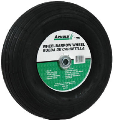 Wheelbarrow Wheel Assembly, 13-In. O.D.