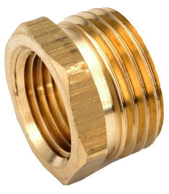 Garden Hose Adapter, Lead-Free Brass, 3/4 MGH x 1/2 In. FIP