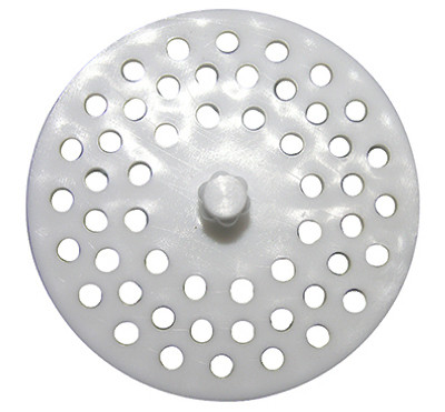 White Plastic Disposal Sink Strainer,Fits Most,Carded