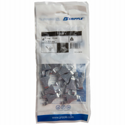 Gripple Barbed Wire T Post Clips, 12.5 Gauge, 10-Pk.