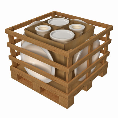 24 In. Classic Birdbaths, White Ceramic, 4-Pk.