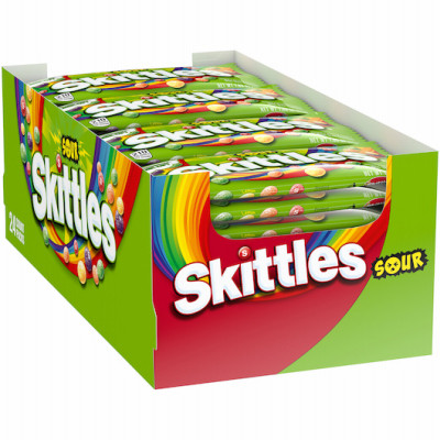 Skittles Sours Candy, 1.8 oz (24 pieces)