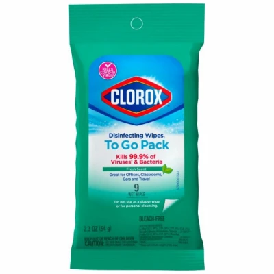 Disinfecting Wipes To Go, Fresh Scent, 9-Ct. (12 pieces)