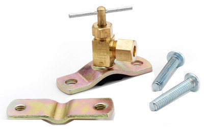 Needle Valve, Compression, Self-Drilling, 1/4 x 1/8 In.