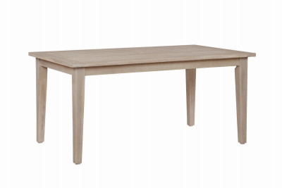 Svana Wood Patio Dining Table, Natural Finish, 64 x 38 In.