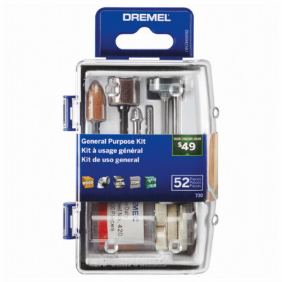 52-Pc. General Purpose Rotary Tool Accessory Micro Kit
