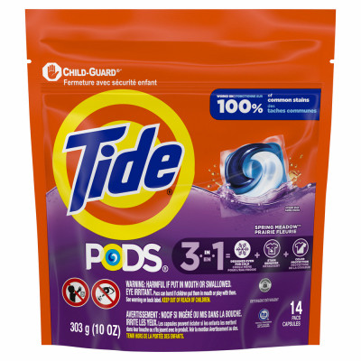 Tide PODs Laundry Detergent, 14 Count, Spring Meadow Scent