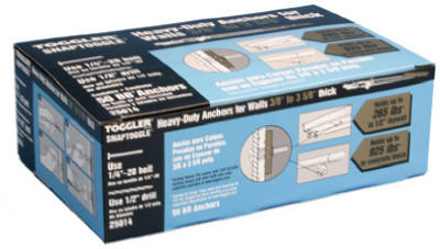 Snaptoggle Hollow-Wall BA Toggle Bolts, .25-20-In., 50-Pk.