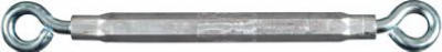 Turnbuckle, Eye & Eye, Zinc, 3/8 x 16 In.