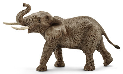 Gray Toy Adult African Elephant, Ages 3 & Up (5 pieces)