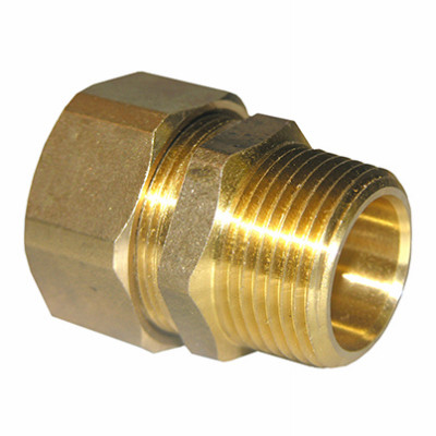 7/8 In. Compression x 3/4 In. MPT Brass Adapter