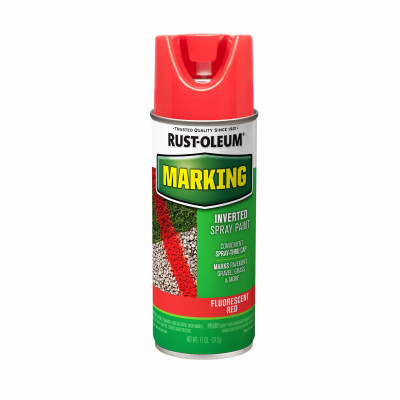 Specialty Marking Spray Paint, Fluorescent Red, 11-oz.