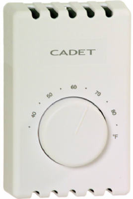 Double-Pole Thermostat, White