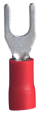 Spade Terminal, Red, 4-6 Stud, 22-18 AWG