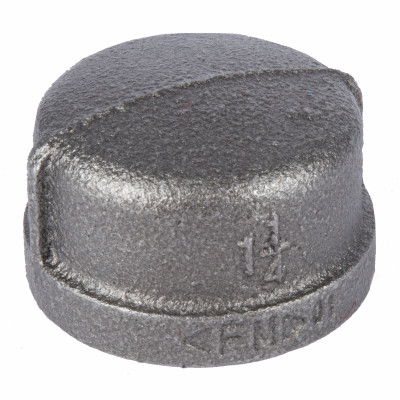 1-1/4 In. Black Pipe Cap