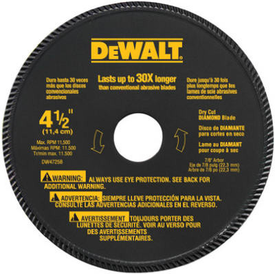 High-Performance Masonry Blade, 4-1/2 In.