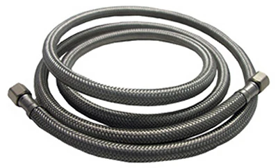 Ice Maker Connector, 1/4 Compression x 1/4 Compression x 12 In.