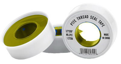 PTFE Pipe Thread Tape With Teflon, Yellow, 1/2 x 260 In.