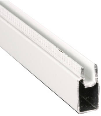 Window Frame, White Aluminum, 3/8 x 25/32 x 94 In.